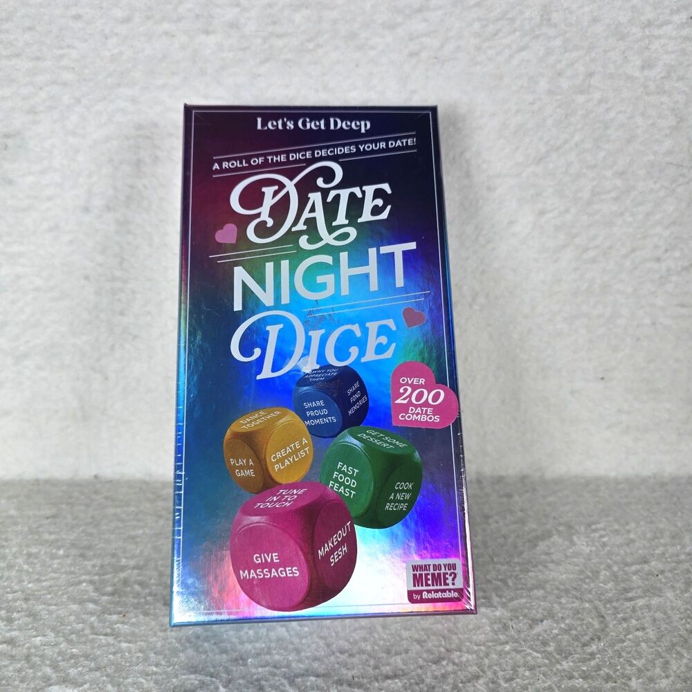 Let’s Get Deep Date Night Dice Relatable Date Night Ideas Adults 18+ New Sealed